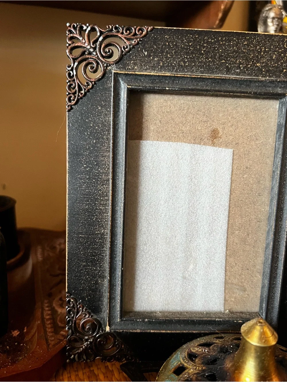 Classic Black Wood Triple Photo Frame - Unbranded